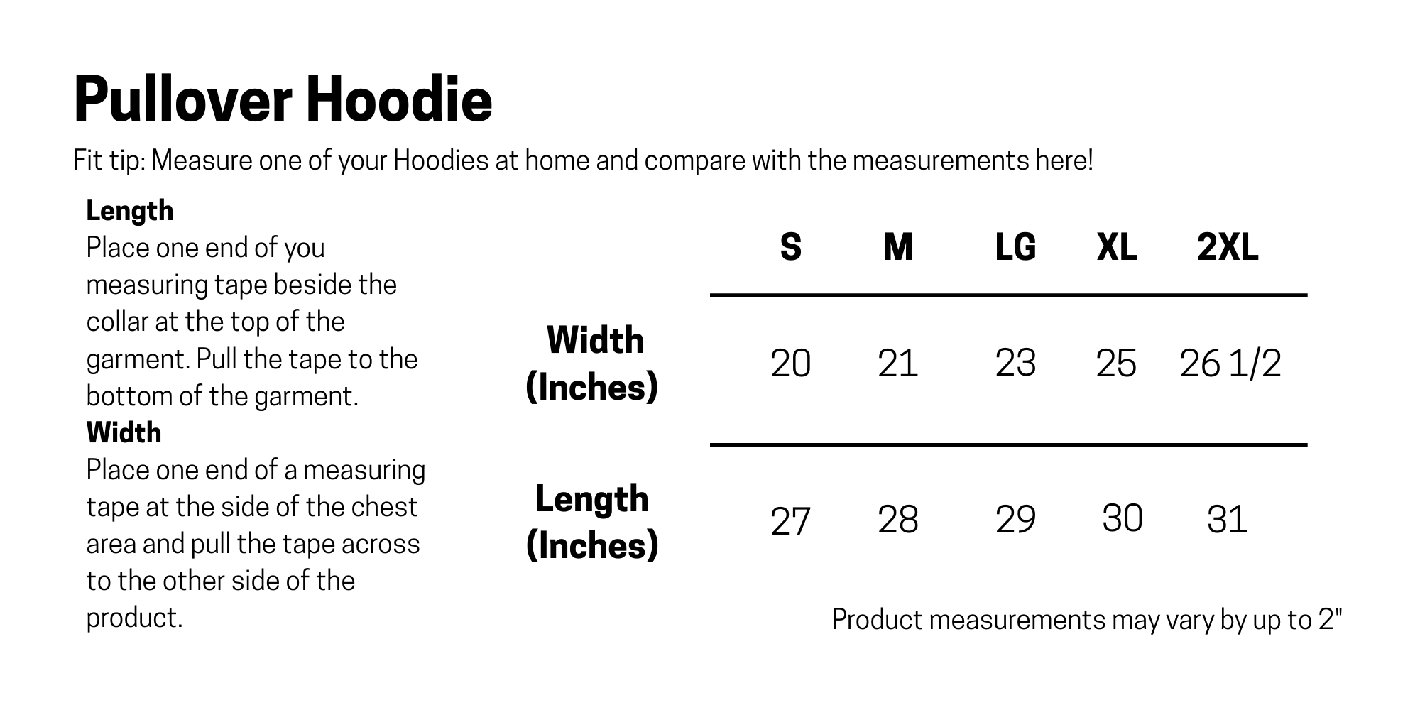 Size Guide