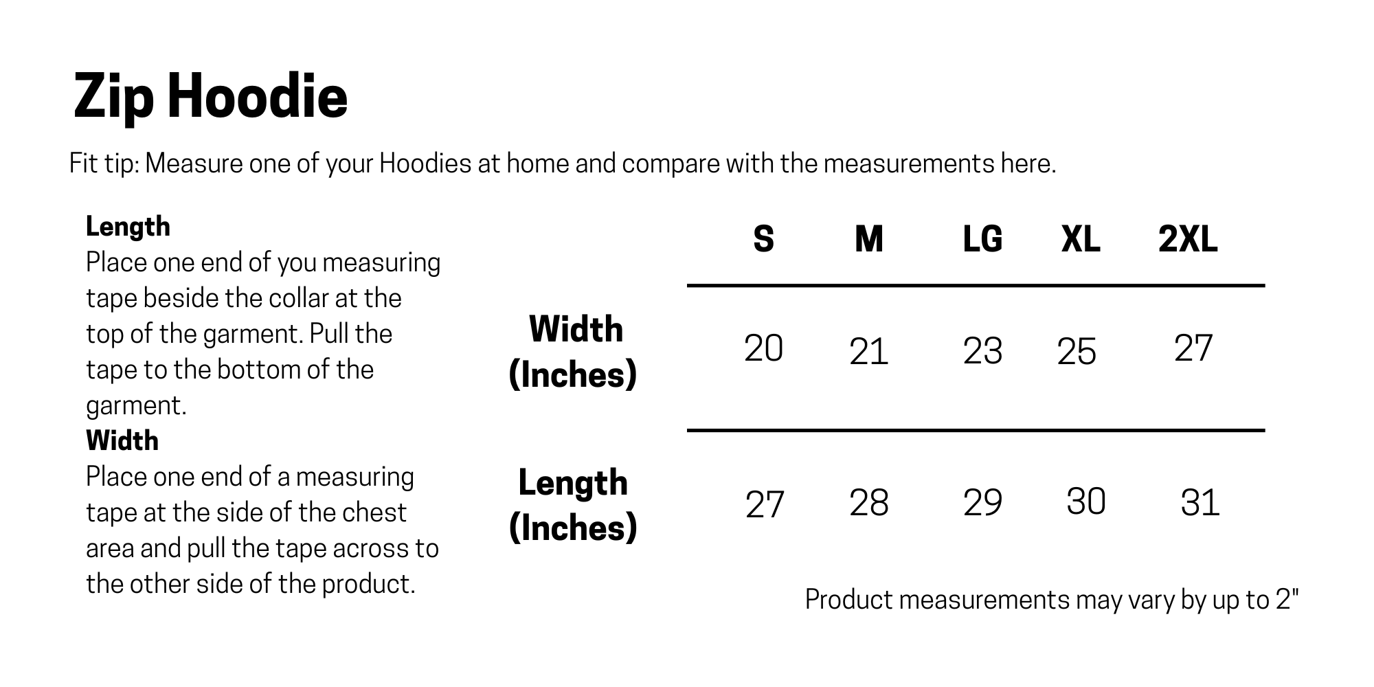 Size Guide